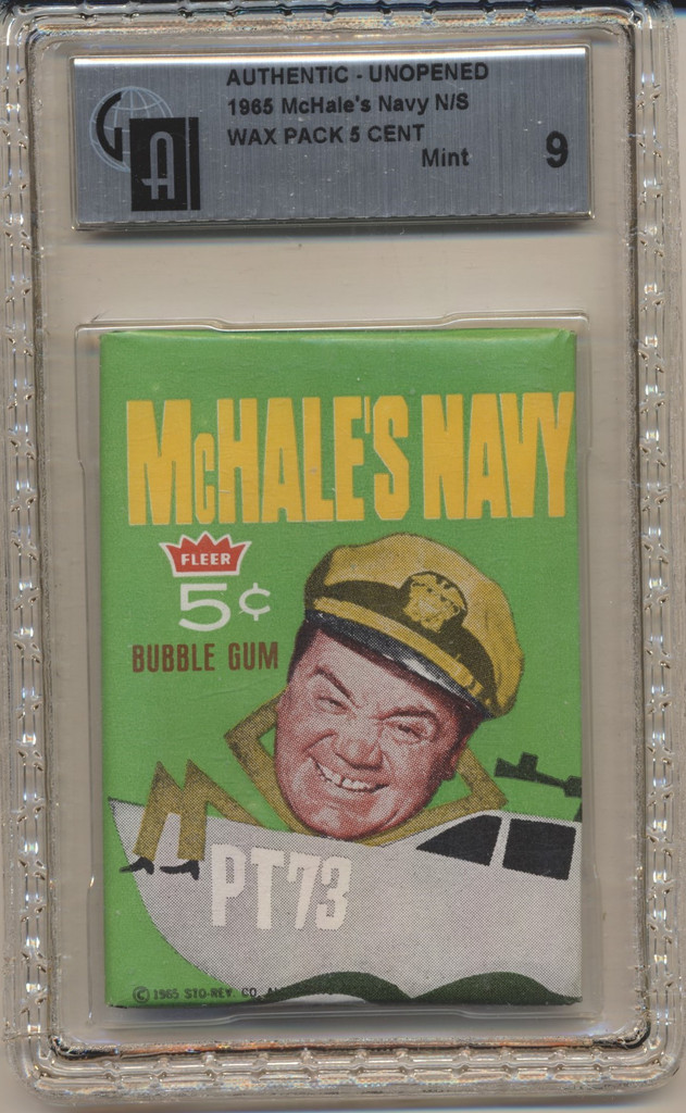 1965 Fleet McHale's Navy 5 Cents Unopened Wax Pack  GAI 9 MINT  #*SKU36171