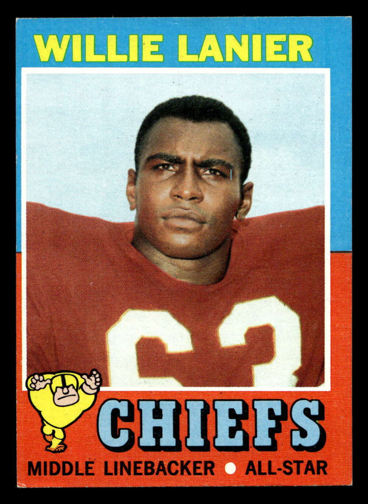 1971 Topps #114 Willie Lanier Excellent+ RC Rookie  ID: 409744