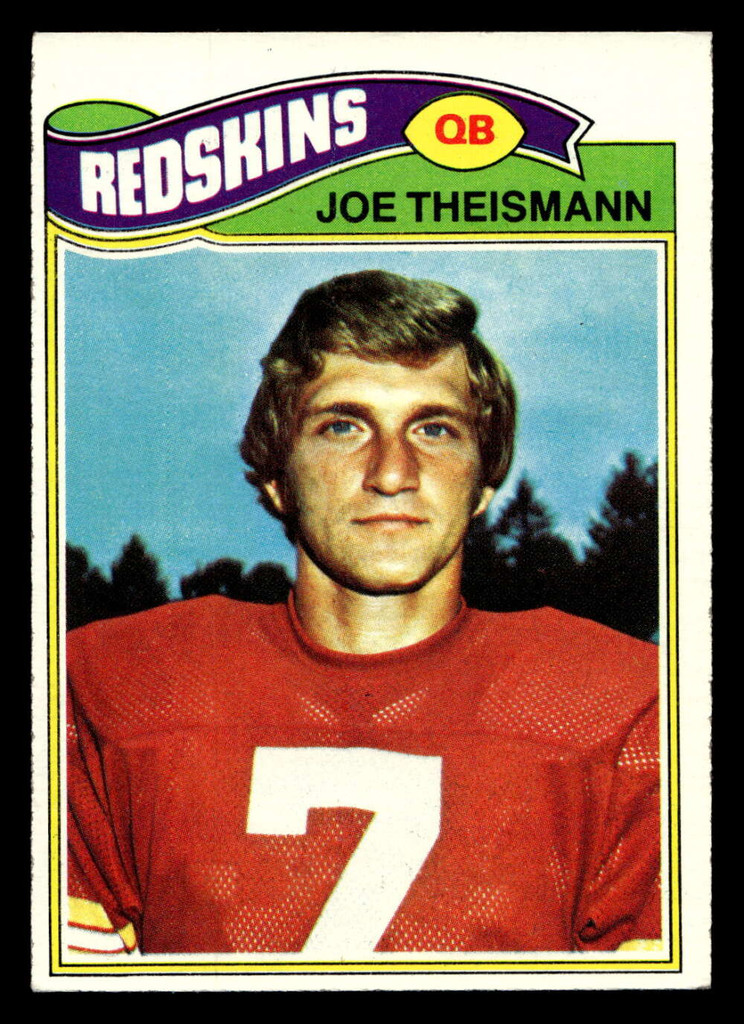 1977 Topps #74 Joe Theismann Excellent+ 