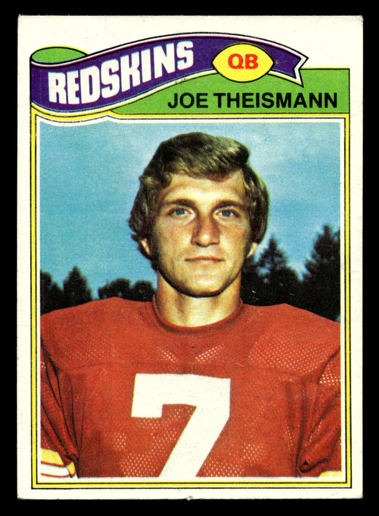 1977 Topps #74 Joe Theismann Excellent 