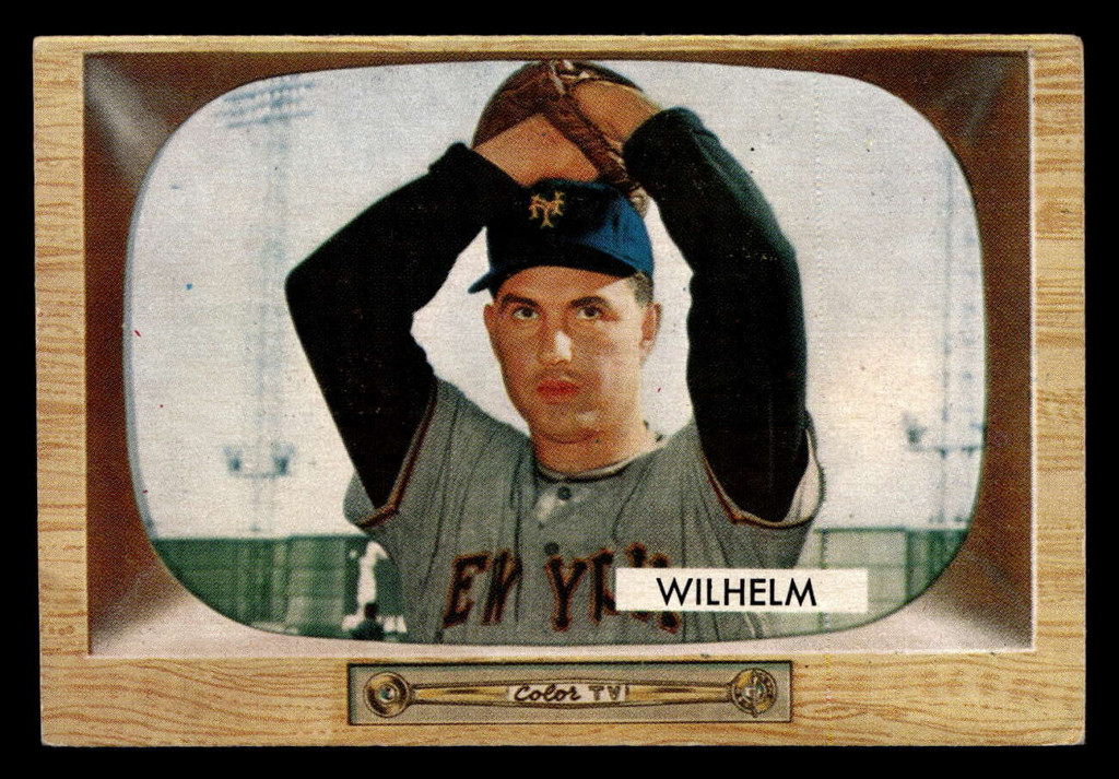 1955 Bowman #1 Hoyt Wilhelm UER Very Good  ID: 410446