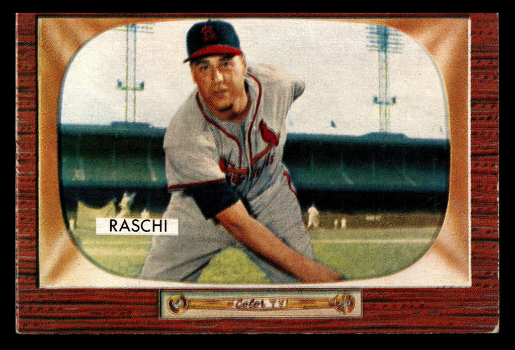 1955 Bowman #185 Vic Raschi Excellent+  ID: 410466