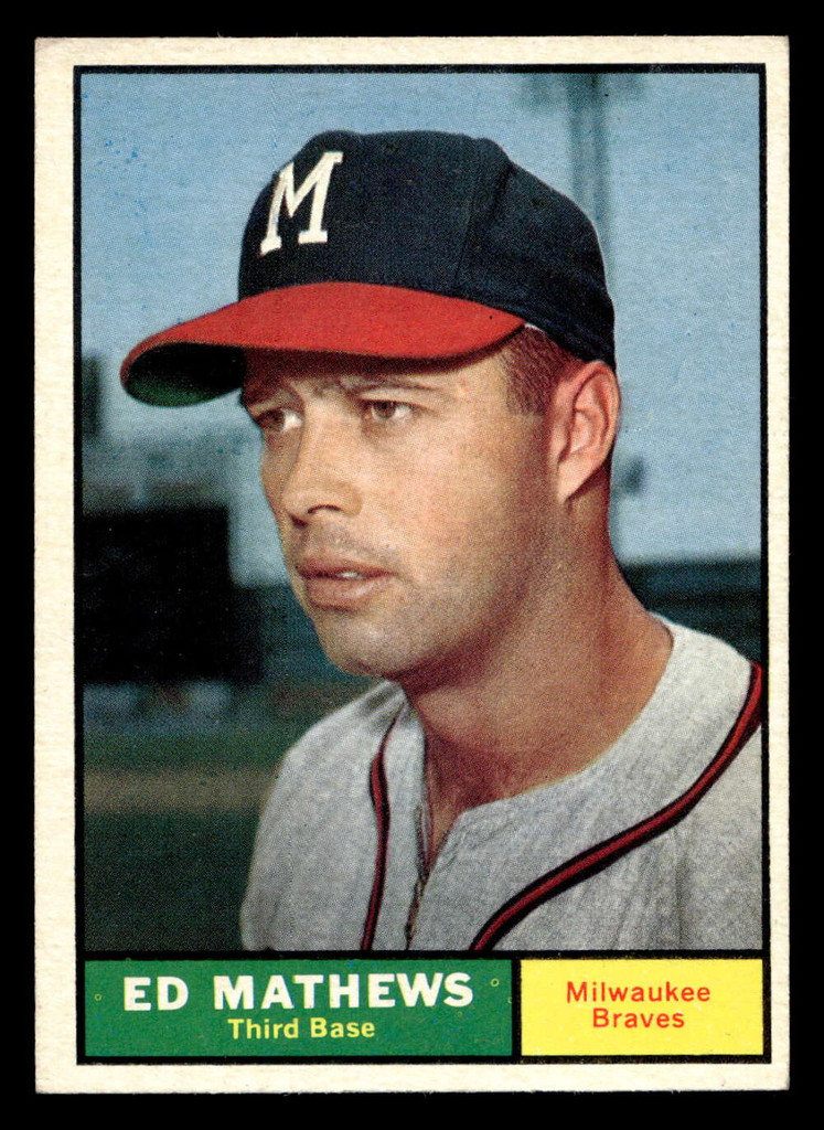 1961 Topps #120 Eddie Mathews Excellent+  ID: 410589