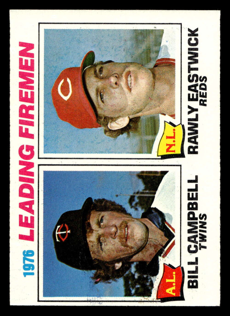 1977 Topps #8 Bill Campbell/Rawly Eastwick Saves Leaders Near Mint 