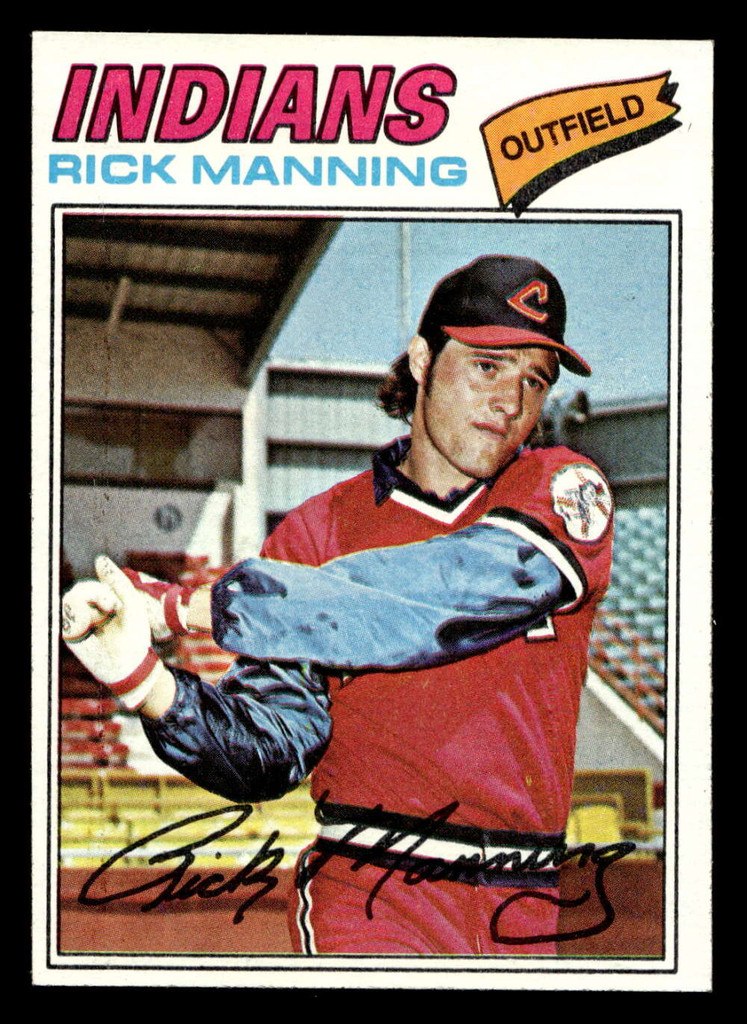 1977 Topps #115 Rick Manning Near Mint+ 