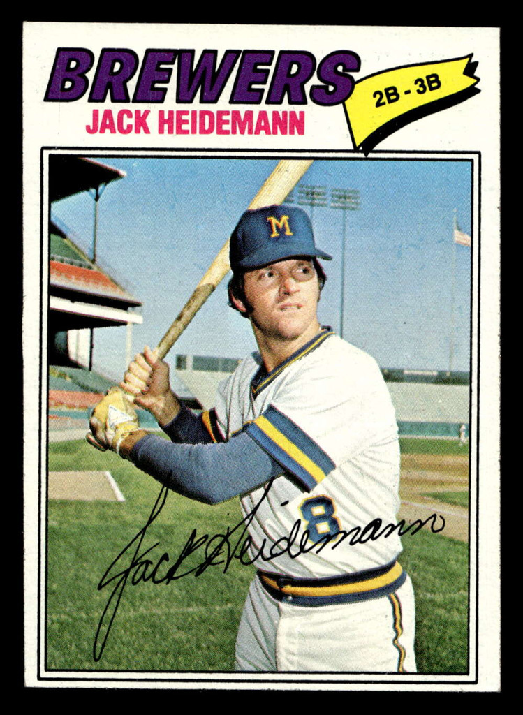 1977 Topps #553 Jack Heidemann Near Mint 