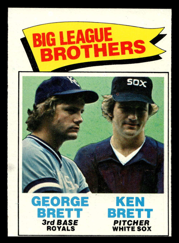 1977 Topps #631 George Brett/Ken Brett Big League Brothers Near Mint  ID: 412647