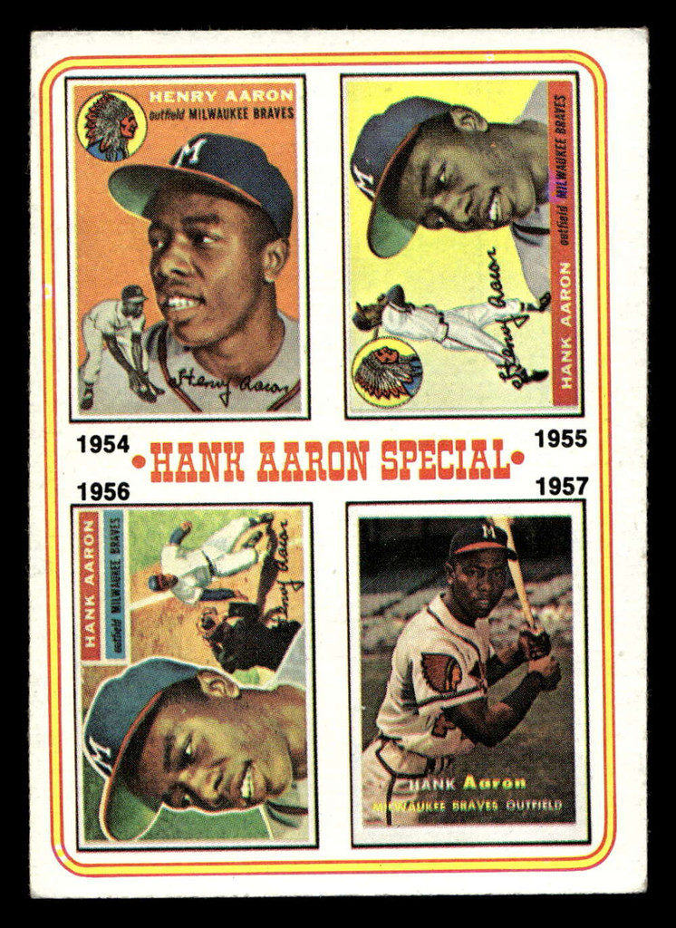 1974 Topps #2 Hank Aaron 1954-57 Excellent+  ID: 413152