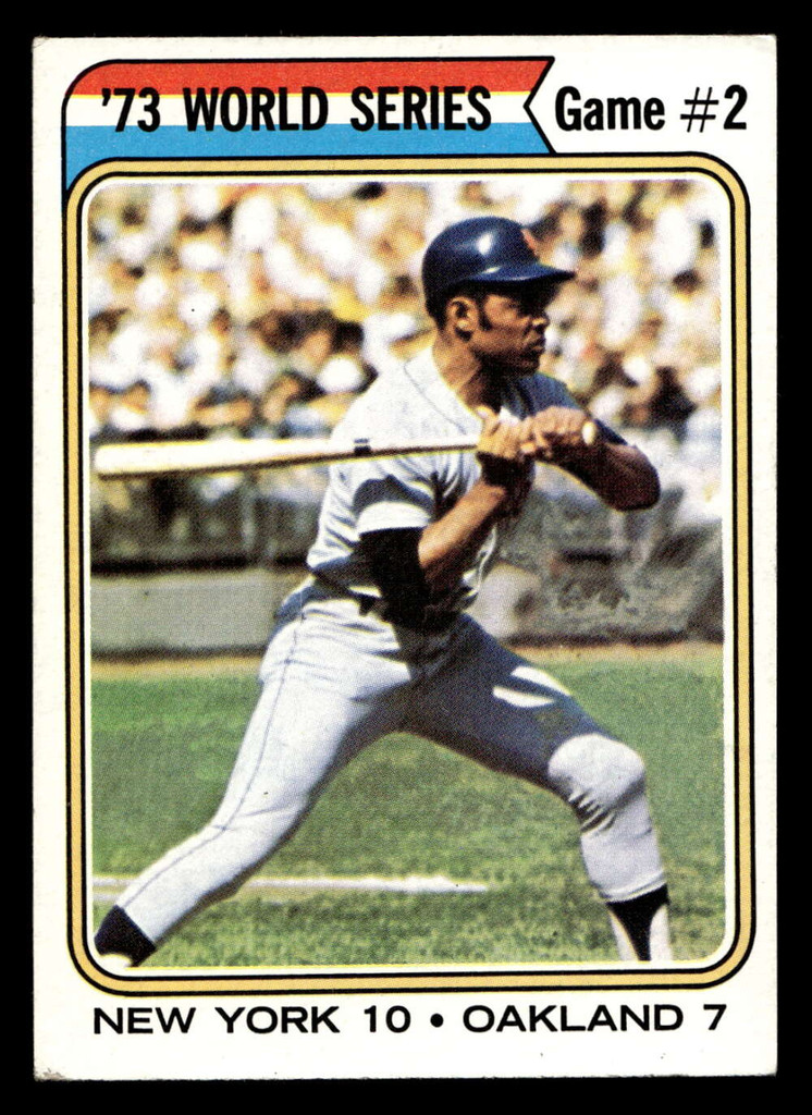 1974 Topps #473 World Series Game 2 Excellent+ 