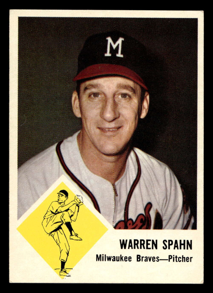 1963 Fleer #45 Warren Spahn Excellent+  ID: 413866