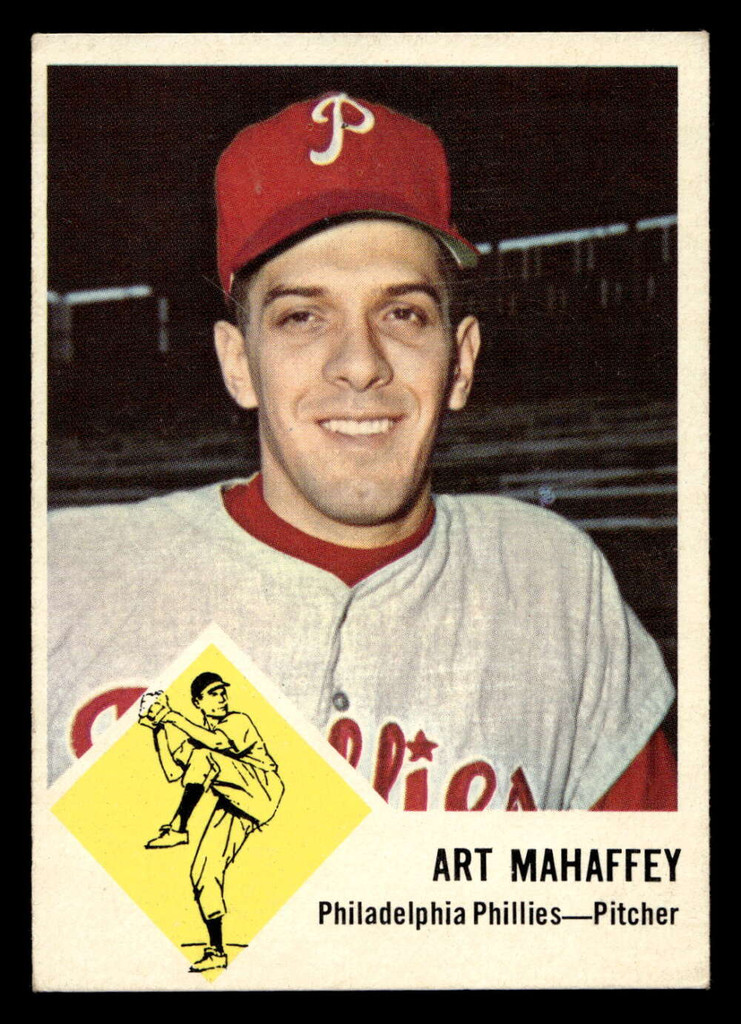 1963 Fleer #54 Art Mahaffey Excellent 