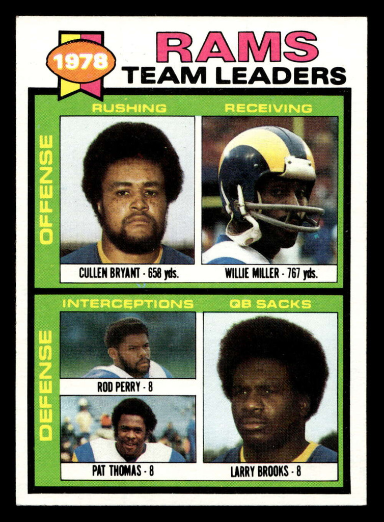 1979 Topps #282 Cullen Bryant/Willie Miller/Rod Perry/Pat Thomas/Larry Brooks TL Near Mint 