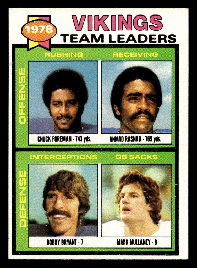 1979 Topps #432 Chuck Foreman/Ahmad Rashad/Bobby Bryant/Mark Mullaney TL Near Mint 