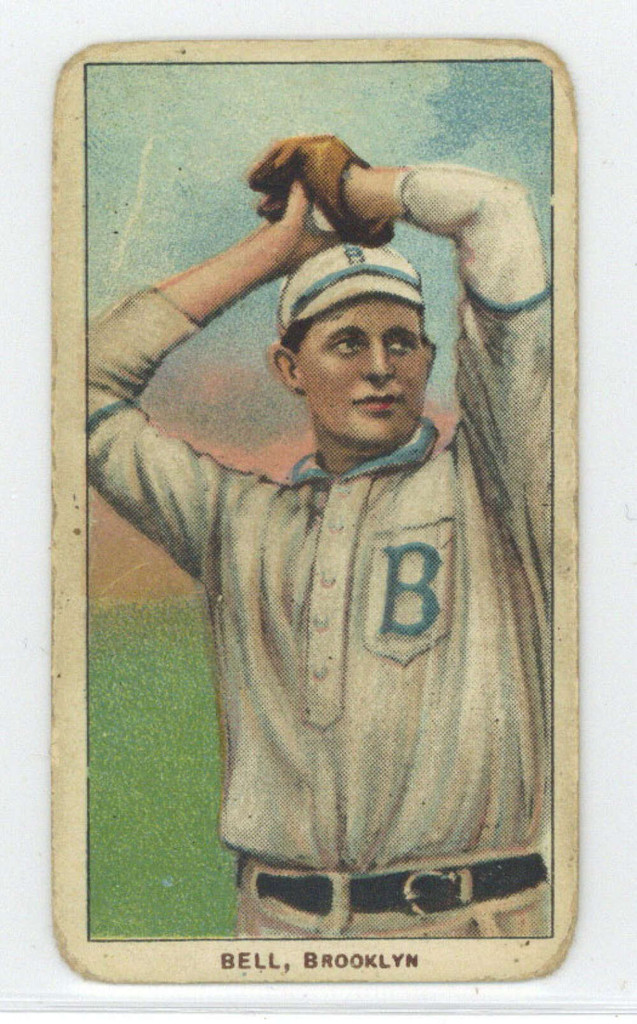 1909-11 T206 #30 George Bell Hands Over Head Good Piedmont 150 