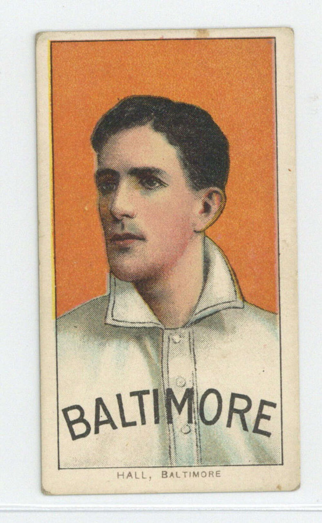 1909-11 T206 #200 Bob Hall Portrait Good Sovereign 350 Factory 25 