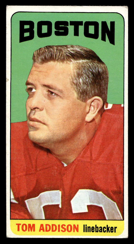 1965 Topps #1 Tommy Addison Very Good SP Crease 