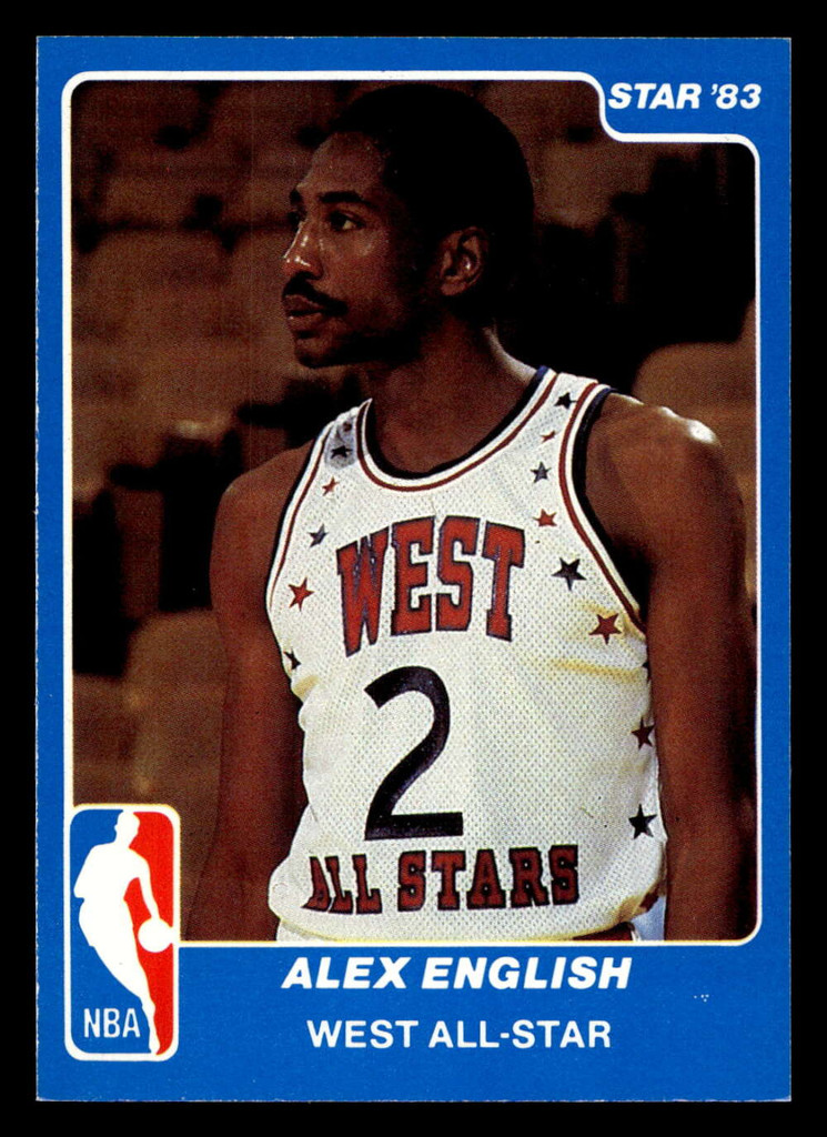 1983 Star All-Star Game #15 Alex English Near Mint+ /5000 