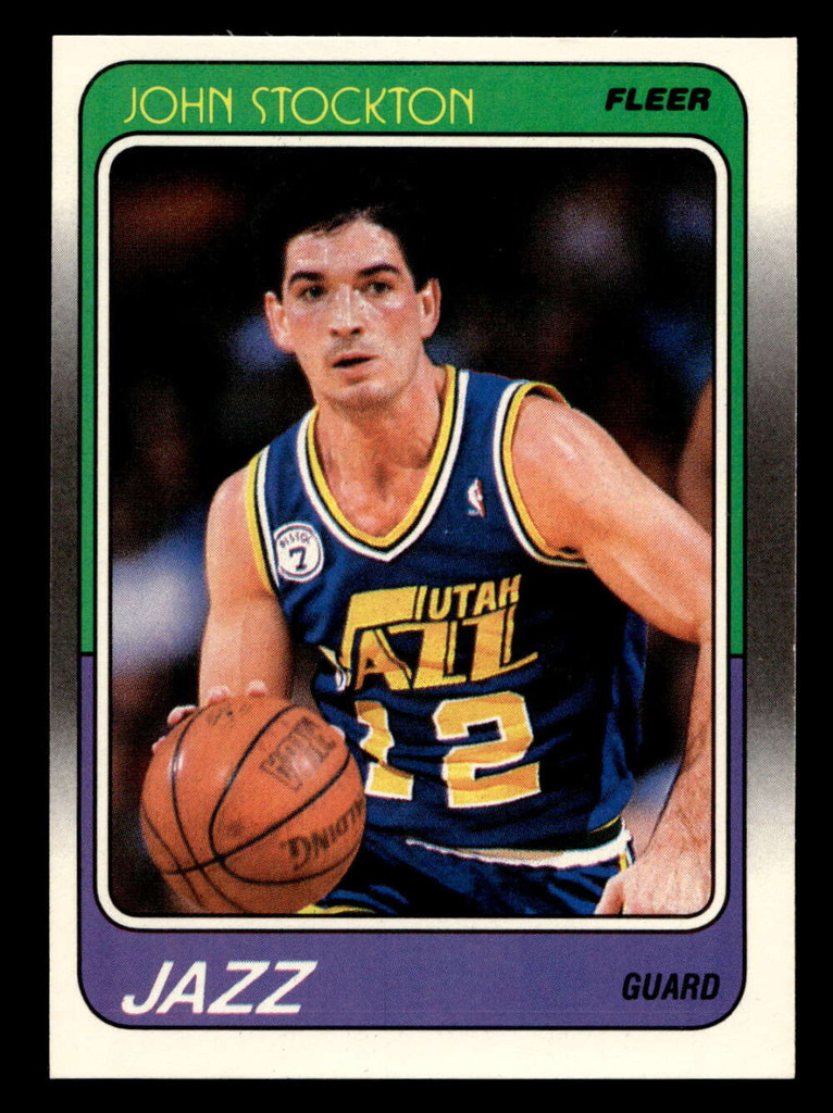 1988-89 Fleer #115 John Stockton Near Mint RC Rookie  ID: 417304