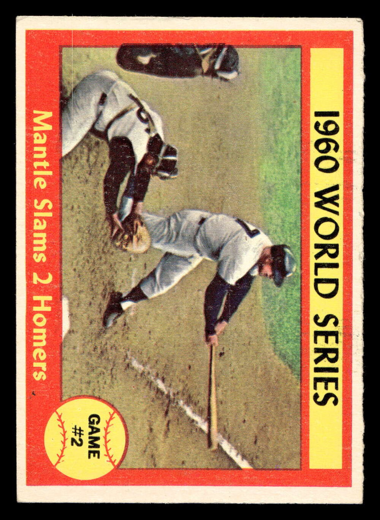 1961 Topps #307 World Series Game 2 (Mantle Slams 2 Homers) Excellent  ID: 417379
