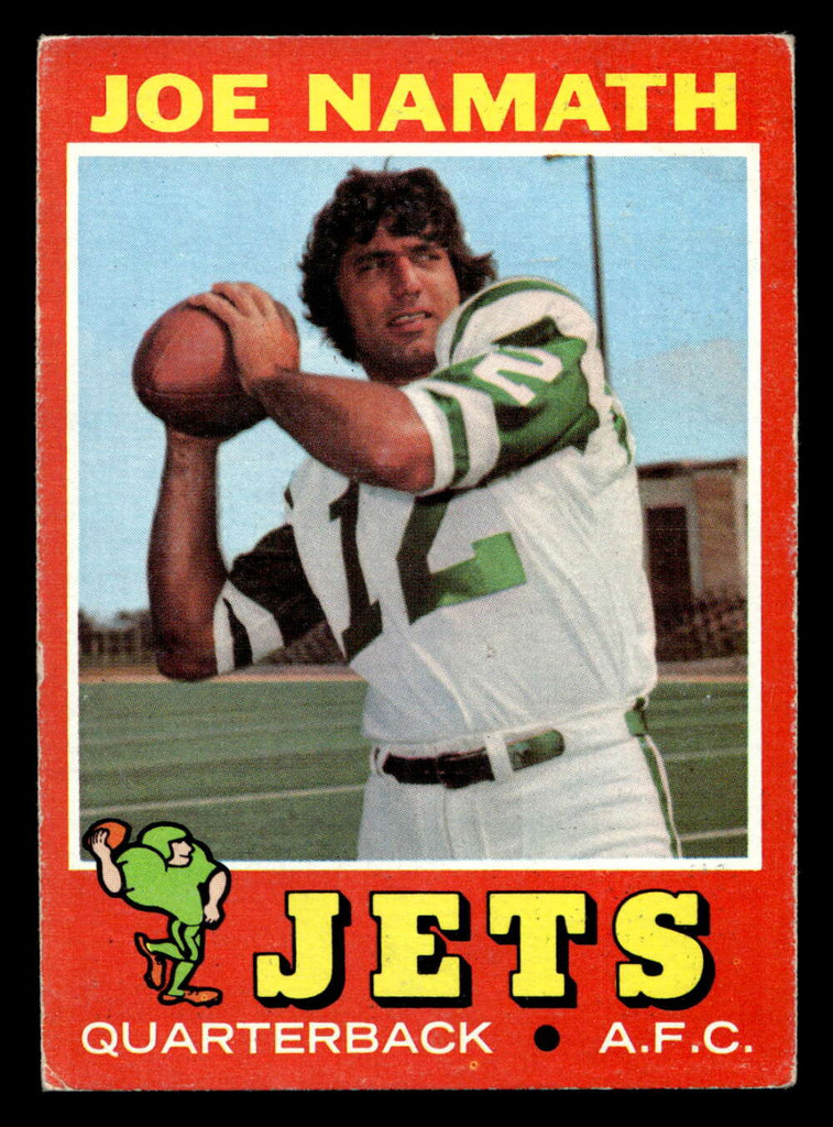 1971 Topps #250 Joe Namath Excellent  ID: 417607