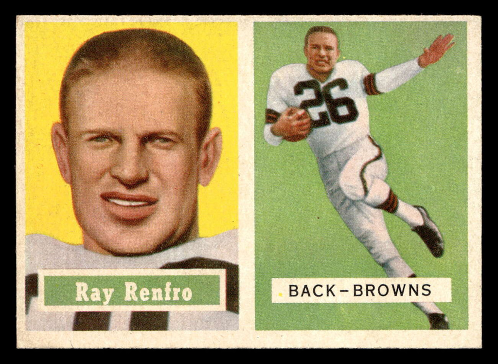 1957 Topps #76 Ray Renfro Ex-Mint  ID: 417837