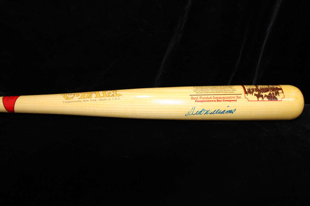 Ted Williams Cooperstown Collection Bat PSA DNA Signed Red Sox Fenway Park ID: 417868
