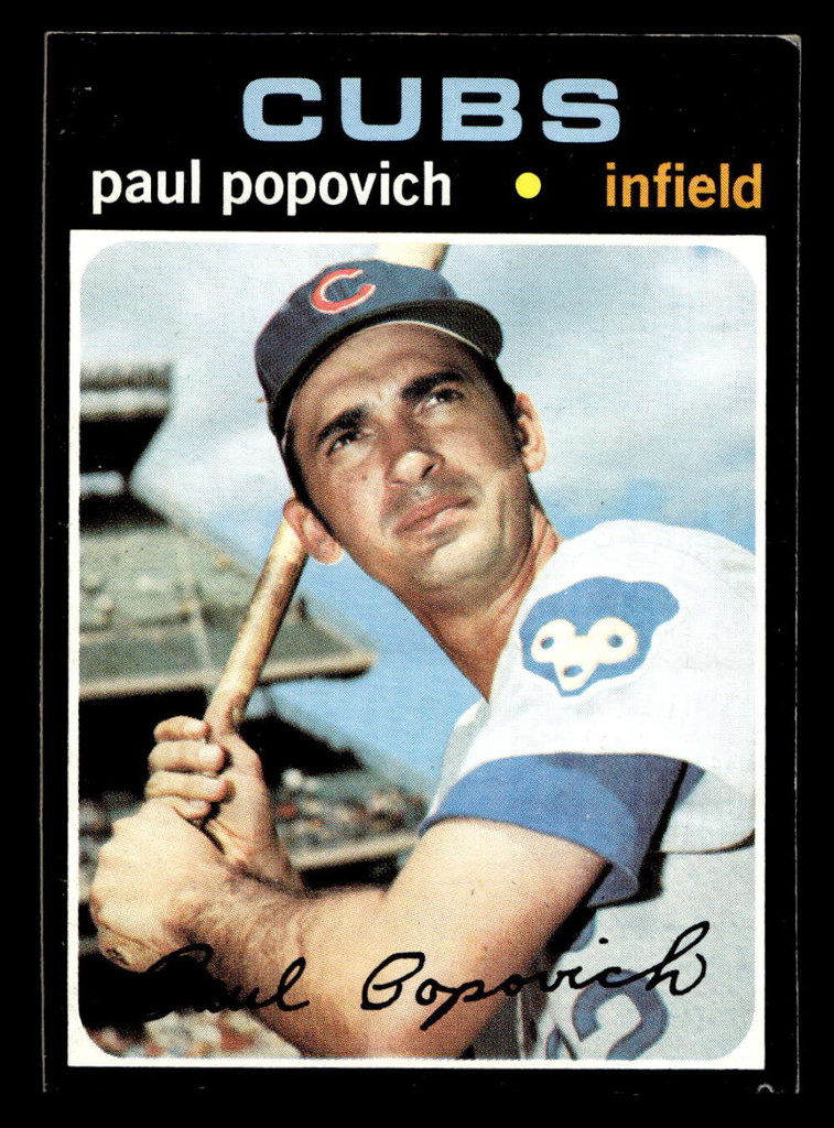 1971 Topps #726 Paul Popovich Very Good High # 