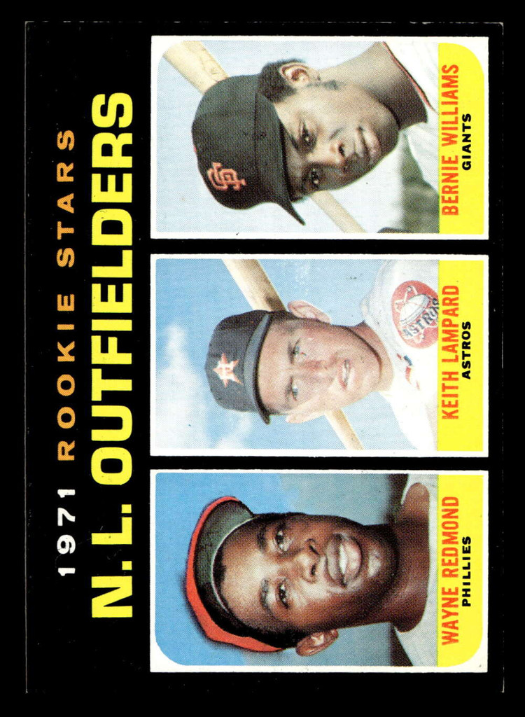 1971 Topps #728 Wayne Redmond/Keith Lampard/Bernie Williams NL Rookie Outfielders Near Mint+ RC Rookie High #  ID: 418618