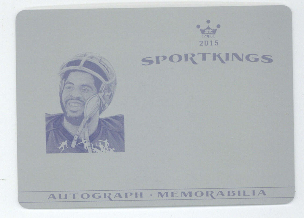 2015 Leaf Sportkings Cyan Plate Earl Campbell Oilers 1 of 1 - 1/1