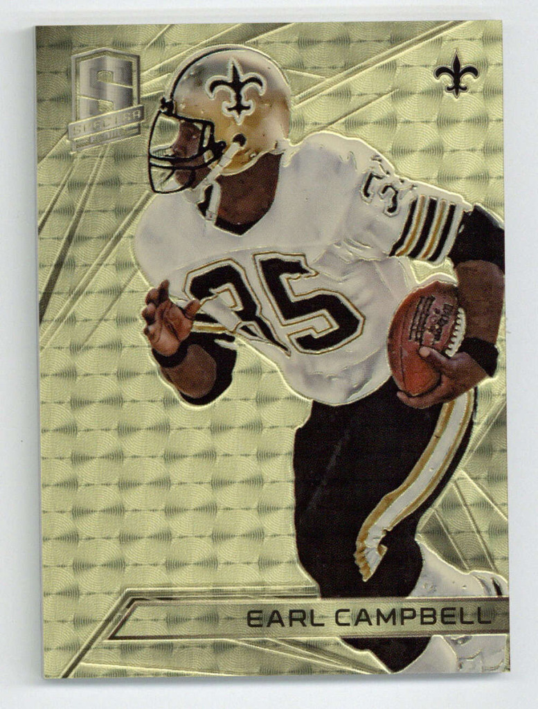 2015 Spectra #42 Gold PRIZM Earl Campbell Saints Real 1 of 1 1/1