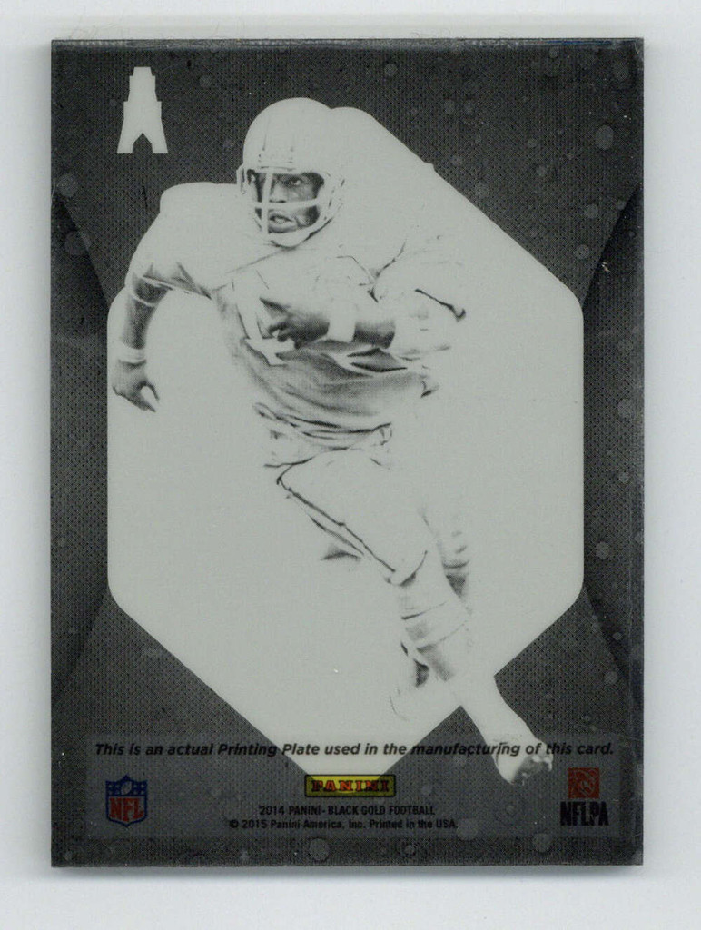 2014 Panini Black Gold Printing Plate Earl Campbell Oilers Real 1 of 1 1/1 ID: 416958