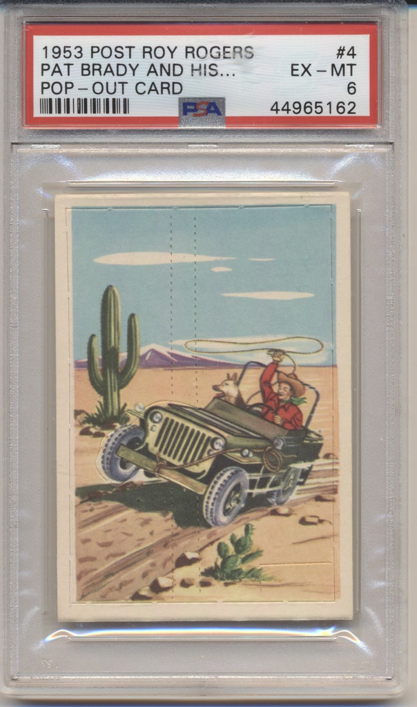 1952 ROY ROGERS #4 PAT BRADY AND HIS JEEP PSA 6 EX-MT   #*sku36262