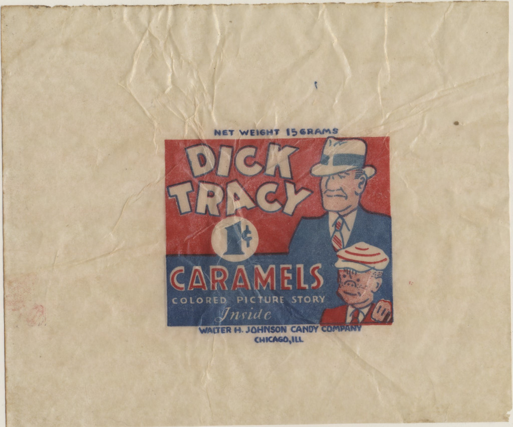 1930's  R41 Walter Johnson Candy Co  Dick Tracy  Wrapper  #*sku36286