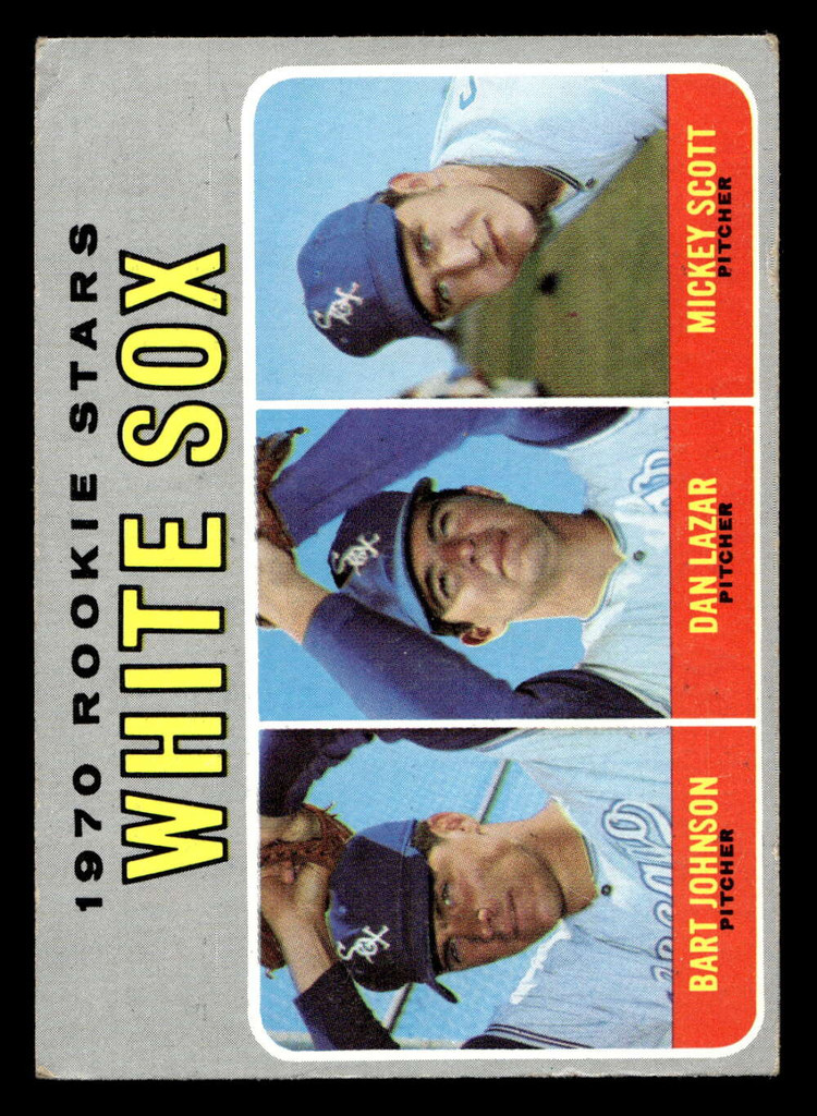 1970 Topps #669 Bart Johnson/Don Lazar/Mickey Scott VG-EX RC Rookie High # 