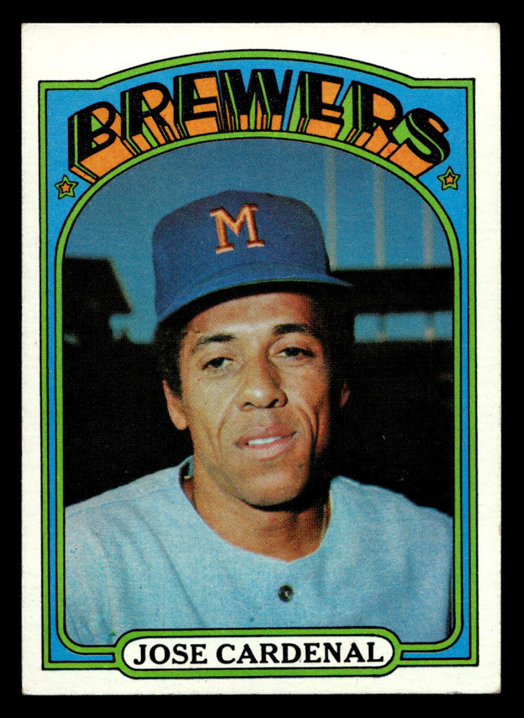 1972 Topps #12 Jose Cardenal Ex-Mint  ID: 420981