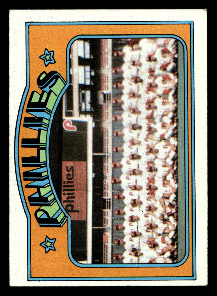 1972 Topps #397 Phillies Team Excellent+  ID: 422220