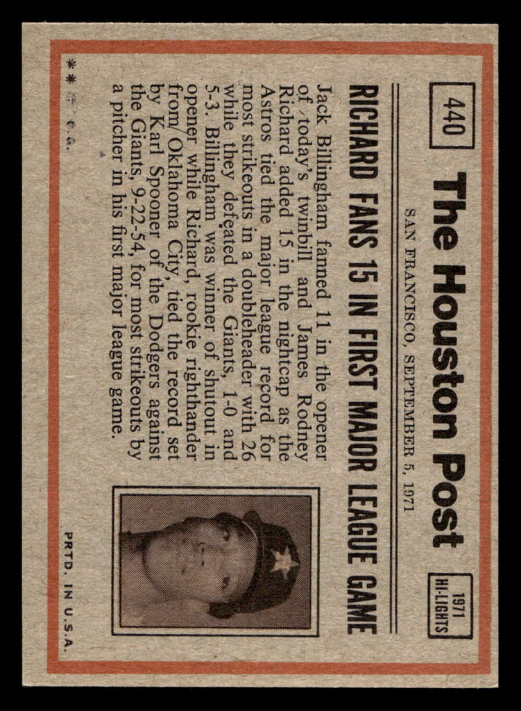 1972 Topps #440 Billy Williams IA Ex-Mint  ID: 422389