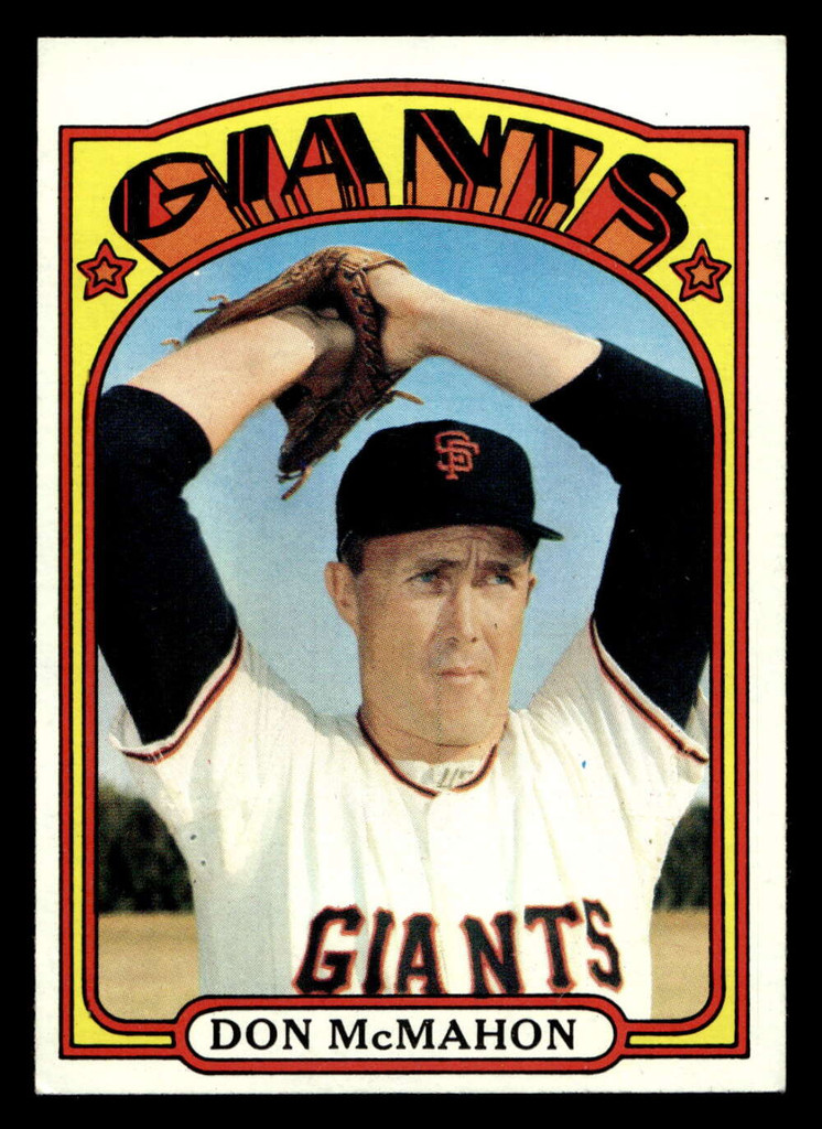 1972 Topps #509 Don McMahon Excellent+  ID: 422691