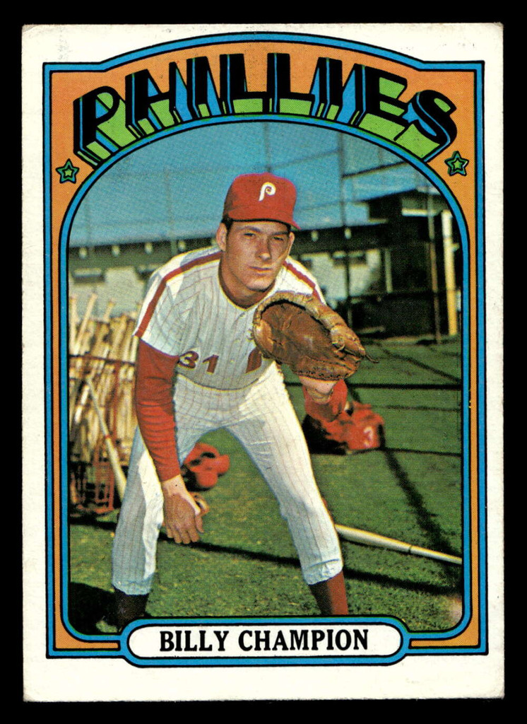 1972 Topps #599 Billy Champion Excellent+  ID: 422890