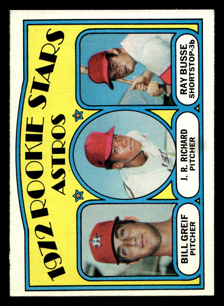 1972 Topps #101 Bill Greif/J.R. Richard/Ray Busse Astros Rookies Ex-Mint RC Rookie  ID: 423012