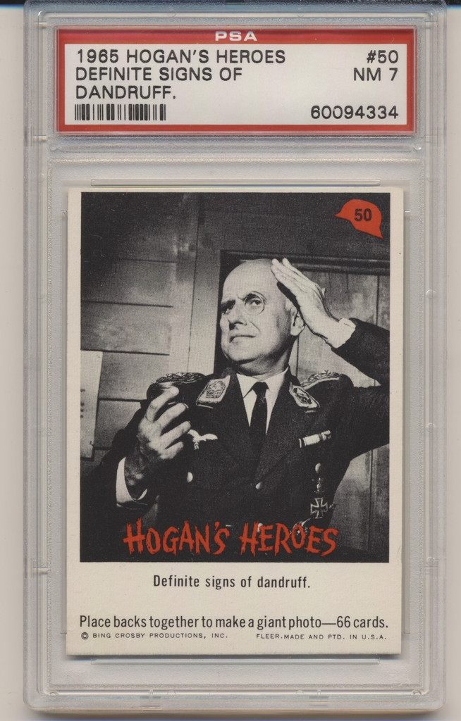 1965 Fleer Hogan's Heroes #50  Definite Signs...  PSA 7 NM  #*sku36304