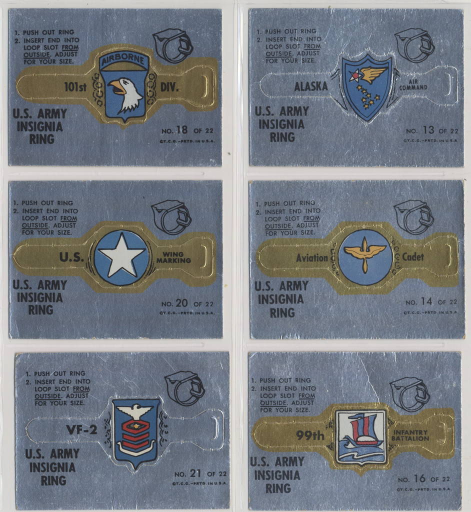 1966 Topps Rat Patrol Insignia Rings Inserts 15 of 22 TOIGH  #*sku36290