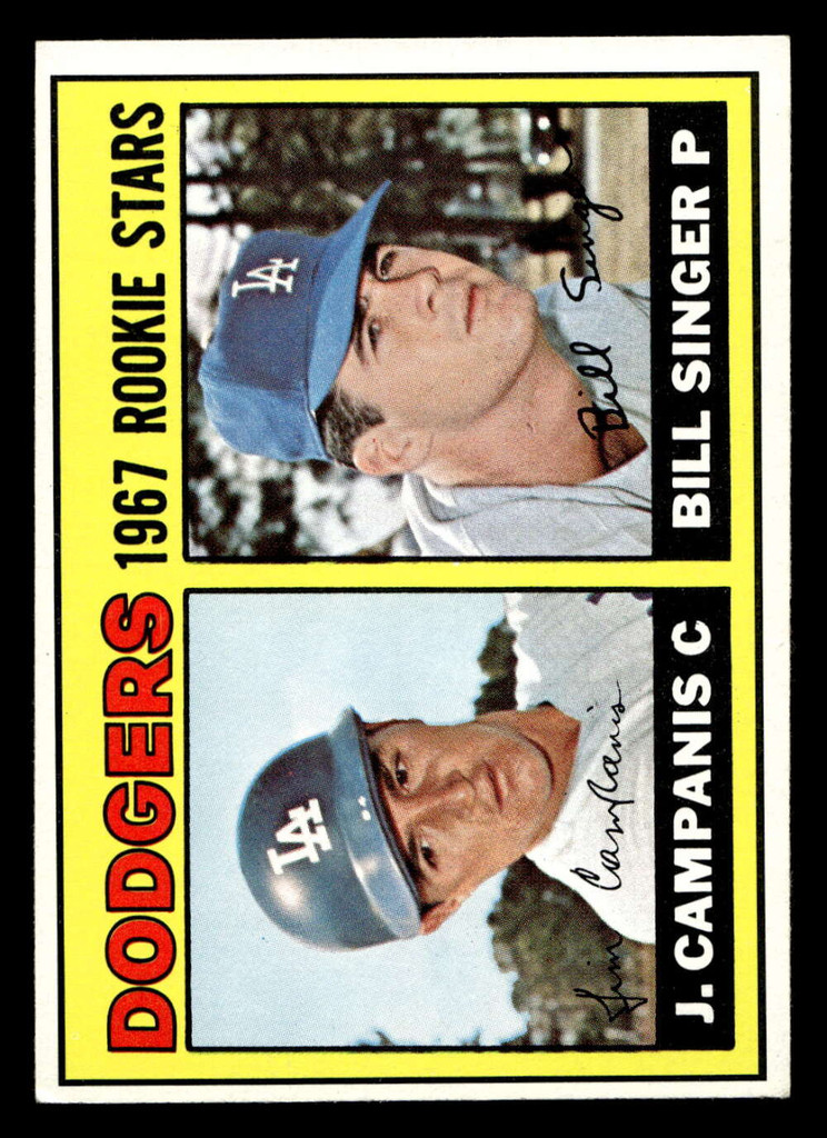 1967 Topps #12 Jim Campanis/Bill Singer Dodgers Rookies Ex-Mint RC Rookie  ID: 423071