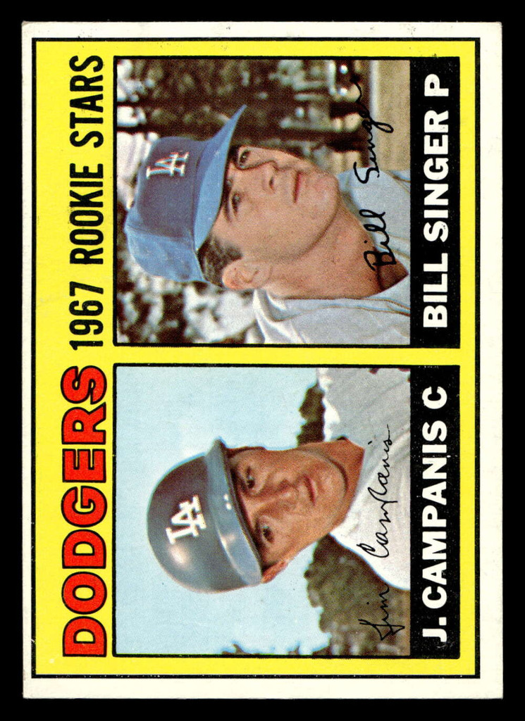 1967 Topps #12 Jim Campanis/Bill Singer Dodgers Rookies Ex-Mint RC Rookie  ID: 423073