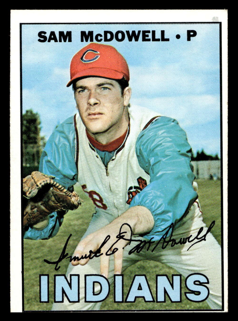 1967 Topps #295 Sam McDowell Ex-Mint  ID: 423940