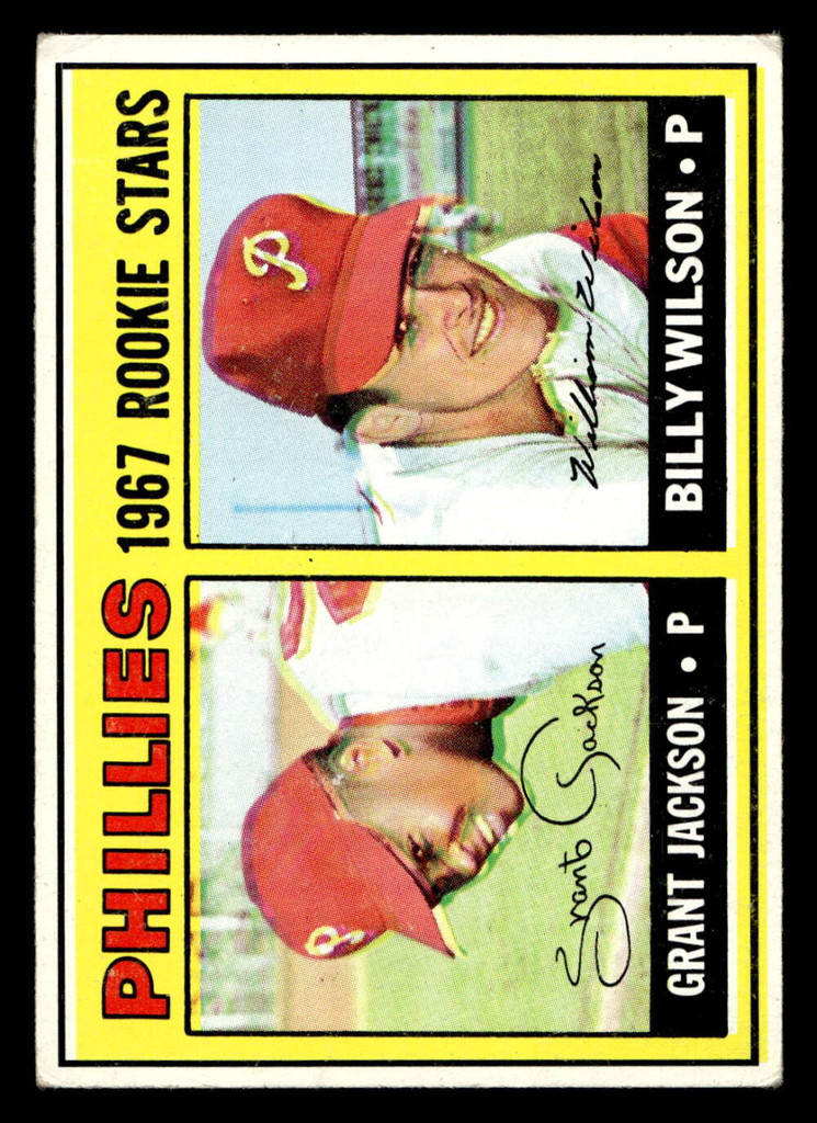 1967 Topps #402 Grant Jackson/Bill Wilson Phillies Rookies Excellent RC Rookie Correct  ID: 424216