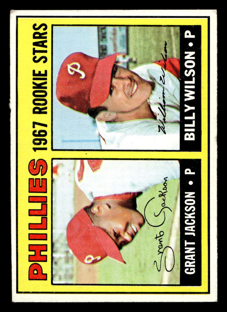 1967 Topps #402 Grant Jackson/Bill Wilson Phillies Rookies Excellent+ RC Rookie Correct  ID: 424217
