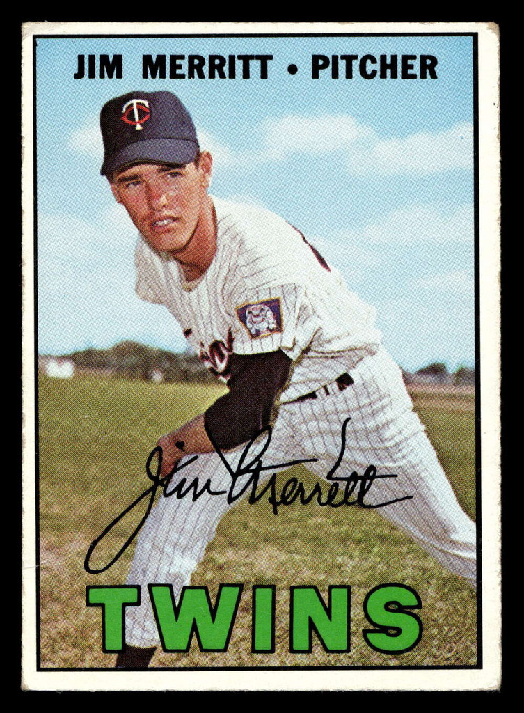 1967 Topps #523 Jim Merritt Very Good  ID: 424416