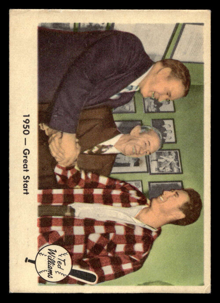 1959 Fleer Ted Williams #39 1950 - Great Start VG-EX 