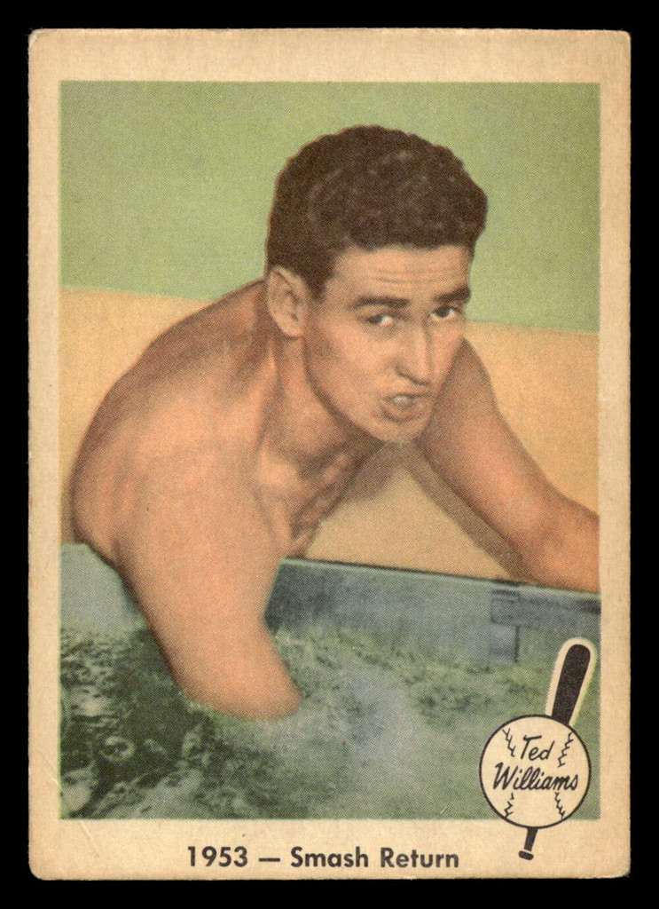 1959 Fleer Ted Williams #49 1953 - Smash Return Very Good  ID: 424576